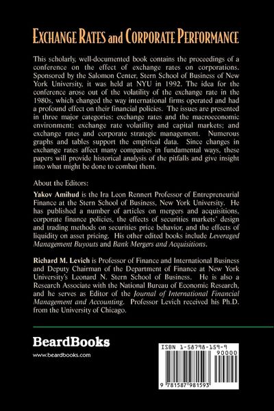Produktbild: Exchange Rates and Corporate Performance