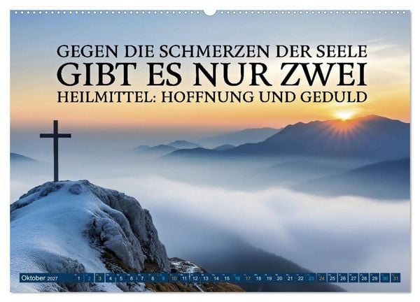 Produktbild: Trost - in stillen Momenten (hochwertiger Premium Wandkalender 2027 DIN A2 quer), Kunstdruck in Hochglanz