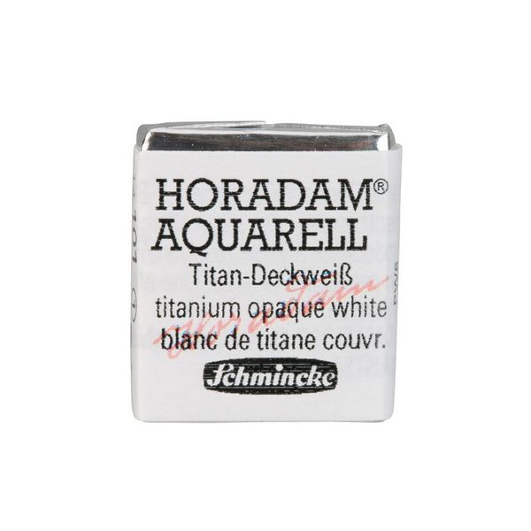 Produktbild: Schmincke Horadam Aquarell 1/2 N&auml;pfchen, Titan-Deckwei&szlig;