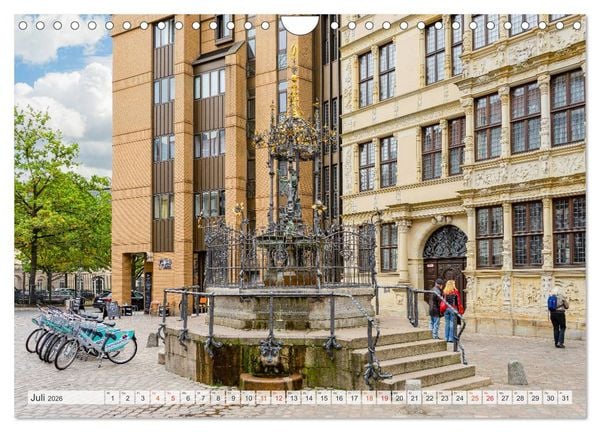 Produktbild: Hannover Stadtansichten (Wandkalender 2026 DIN A4 quer), CALVENDO Monatskalender