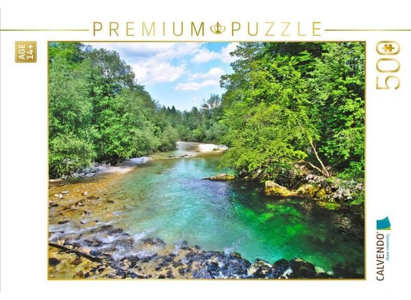 CALVENDO Puzzle Smaragdgrüne Savica | 500 Teile Lege-Größe 48 × 36 cm Foto-Puzzle für Erwachsene