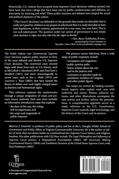 Produktbild: The Public Debate Over Controversial Supreme Court Decisions