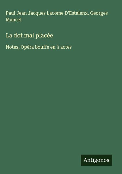 Produktbild: La dot mal plac&eacute;e