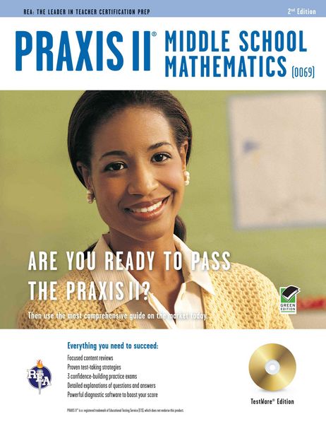 Produktbild: Praxis II Middle School Mathematics (0069) W/CD-ROM 2nd Ed.