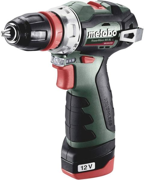 Metabo PowerMaxx BS BL Q 601749500 Akku-Bohrschrauber 12V 2Ah Li-Ion inkl. 2. Akku
