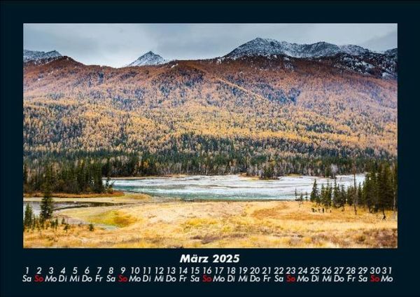 Produktbild: Landschaftskalender 2025 Fotokalender DIN A5