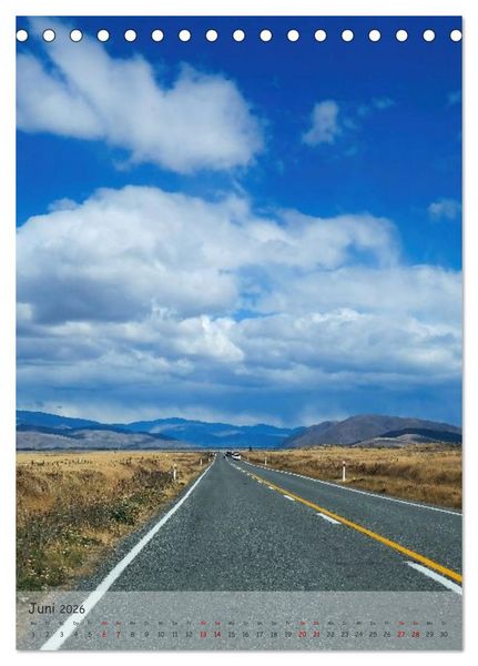 Produktbild: Neuseeland &ndash; Unterwegs auf der S&uuml;dinsel (Tischkalender 2026 DIN A5 hoch), CALVENDO Monatskalender