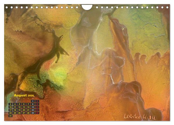 Produktbild: Encaustic Kunstkalender 2026 (Wandkalender 2026 DIN A4 quer), CALVENDO Monatskalender