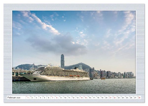 Produktbild: Urbaner Zauber: Das Zentrum Hongkongs (Tischkalender 2026 DIN A5 quer), CALVENDO Monatskalender
