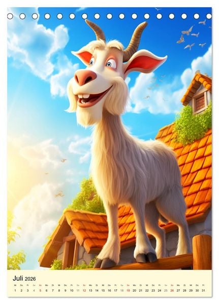 Produktbild: Bauernhof. Tierischer Humor auf dem Land (Tischkalender 2026 DIN A5 hoch), CALVENDO Monatskalender