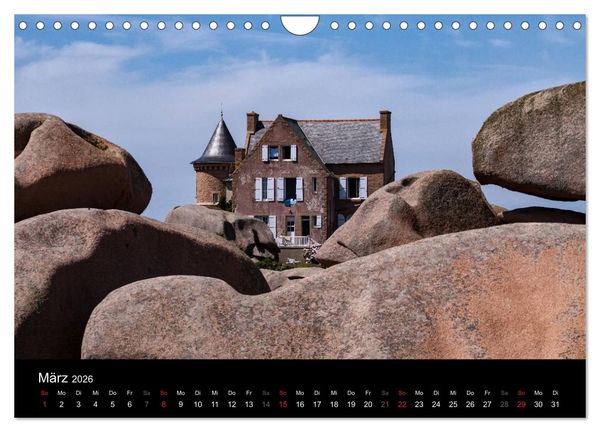 Produktbild: Bretagne - Fotoreise von der Cote de Granit Rose zur Ile de Brehat (Wandkalender 2026 DIN A4 quer), CALVENDO Monatskalender