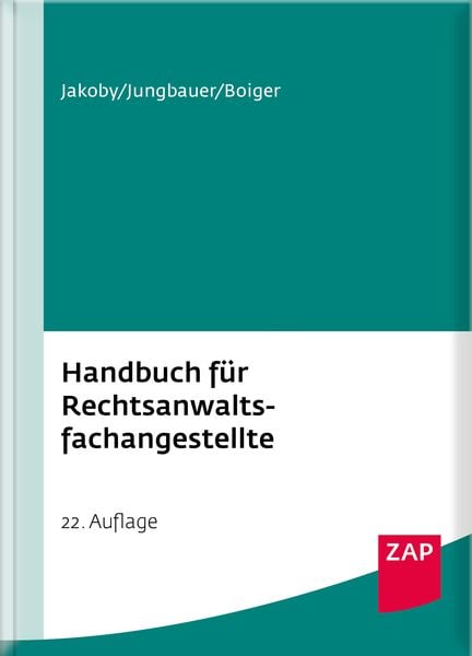 Produktbild: Handbuch f&uuml;r Rechtsanwaltsfachangestellte
