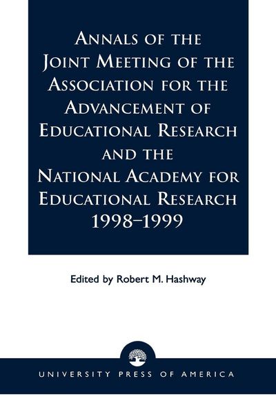 Produktbild: Annals of the Joint Meeting of the Association for the Advancement of Educational Research and the National Academy for Educational Research 1998-1999