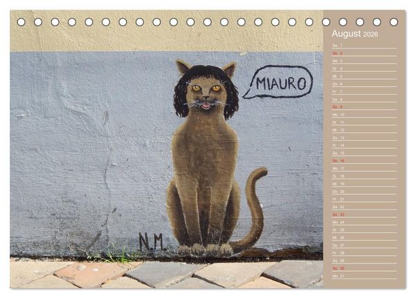 Produktbild: Flensburger Katzen (Tischkalender 2026 DIN A5 quer), CALVENDO Monatskalender