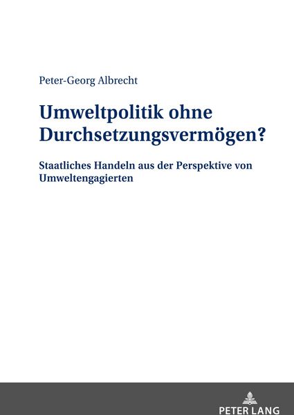 Produktbild: Umweltpolitik ohne Durchsetzungsvermoegen?