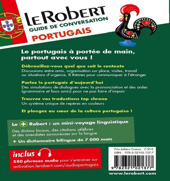 Produktbild: Le Robert portugais : guide de conversation