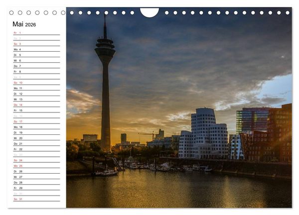 Produktbild: D&uuml;sseldorf - Impressionen (Wandkalender 2026 DIN A4 quer), CALVENDO Monatskalender
