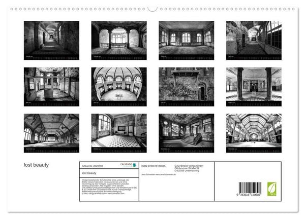 Produktbild: lost beauty (hochwertiger Premium Wandkalender 2026 DIN A2 quer), Kunstdruck in Hochglanz