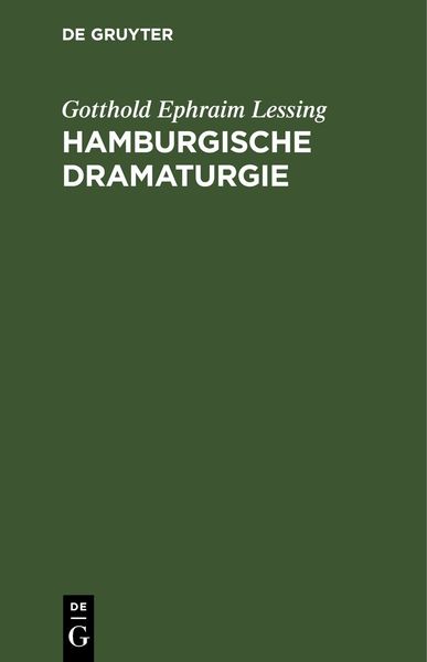 Produktbild: Hamburgische Dramaturgie
