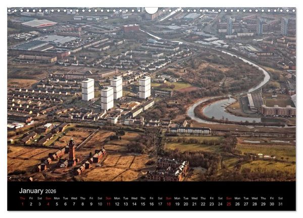 Produktbild: Glasgow from the Air (Wall Calendar 2026 DIN A3 landscape), CALVENDO 12 Month Wall Calendar