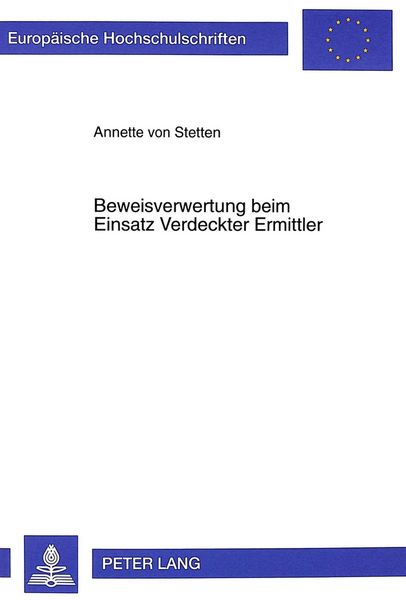 Produktbild: Beweisverwertung beim Einsatz Verdeckter Ermittler