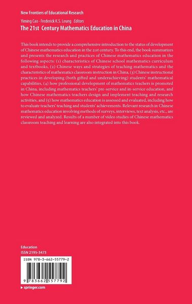 Produktbild: The 21st Century Mathematics Education in China