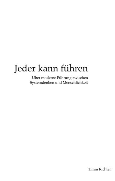 Produktbild: Jeder kann f&uuml;hren