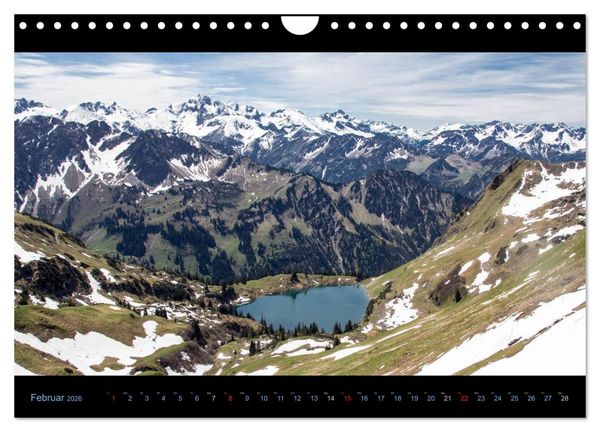Produktbild: Region Oberstdorf - Kleinwalsertal und Nebelhorn (Wandkalender 2026 DIN A4 quer), CALVENDO Monatskalender