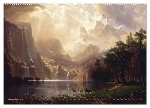 Produktbild: Gemalte Landschaften (hochwertiger Premium Wandkalender 2026 DIN A2 quer), Kunstdruck in Hochglanz