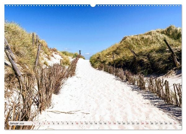 Produktbild: SYLT D&uuml;nenwege (hochwertiger Premium Wandkalender 2026 DIN A2 quer), Kunstdruck in Hochglanz