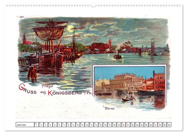 Produktbild: Gruss aus K&ouml;nigsberg (Wandkalender 2026 DIN A2 quer), CALVENDO Monatskalender