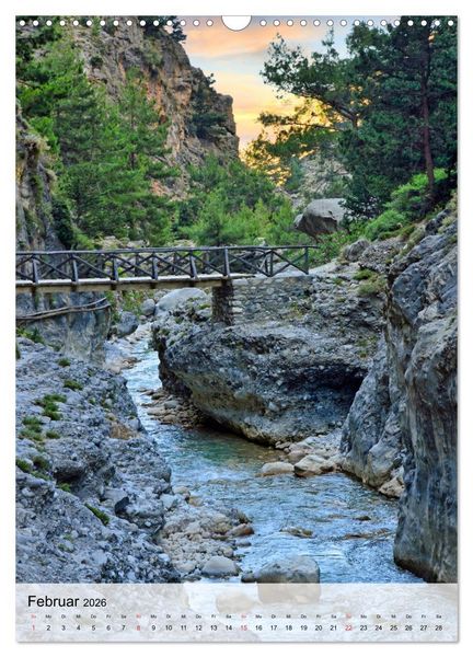 Produktbild: Naturerlebnis Samaria Schlucht auf Kreta (Wandkalender 2026 DIN A3 hoch), CALVENDO Monatskalender