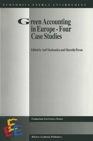 Produktbild: Green Accounting in Europe &mdash; Four case studies