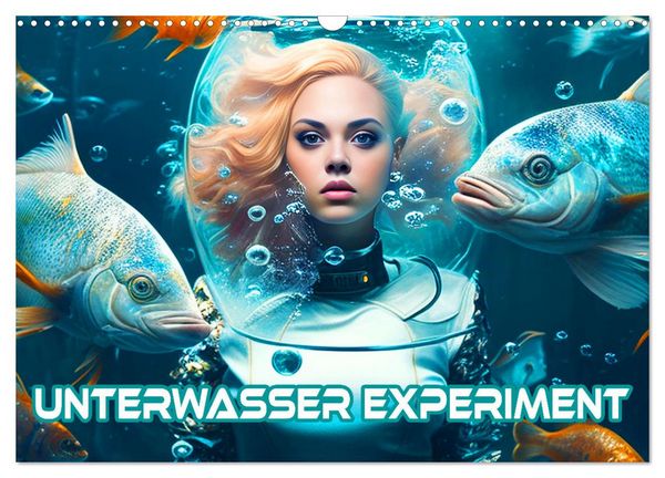 Produktbild: Unterwasser Experiment (Wandkalender 2026 DIN A3 quer), CALVENDO Monatskalender