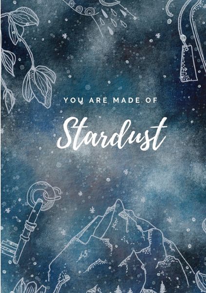 Produktbild: Moon Collection / Notizbuch, Bullet Journal, Journal, Planer, Tagebuch "You are made of Stardust"