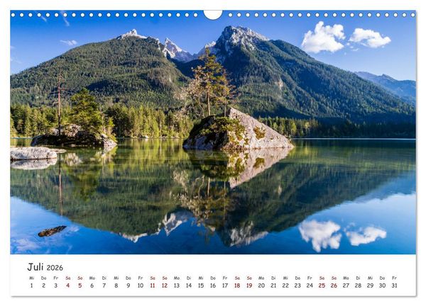 Produktbild: Einzigartige Seen in Bayern (Wandkalender 2026 DIN A3 quer), CALVENDO Monatskalender