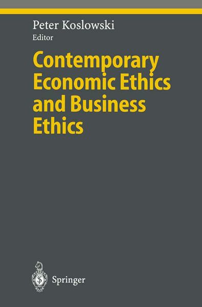 Produktbild: Contemporary Economic Ethics and Business Ethics