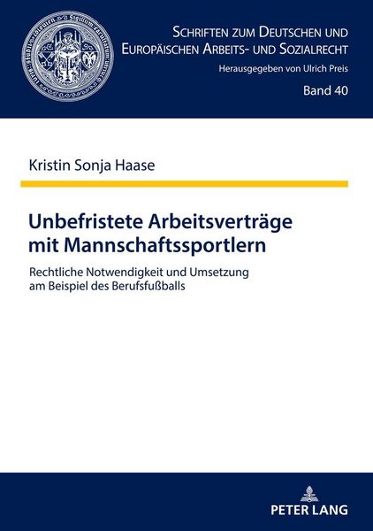 Produktbild: Unbefristete Arbeitsvertr&auml;ge mit Mannschaftssportlern