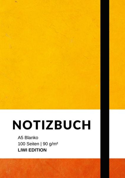 Notizbuch A5 blanko - 100 Seiten 90g/m² - Soft Cover