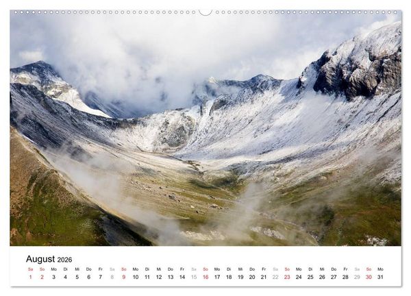 Produktbild: Mystische Schweizer Berglandschaften - Momente in der Natur (hochwertiger Premium Wandkalender 2026 DIN A2 quer), Kunstdruck in Hochglanz
