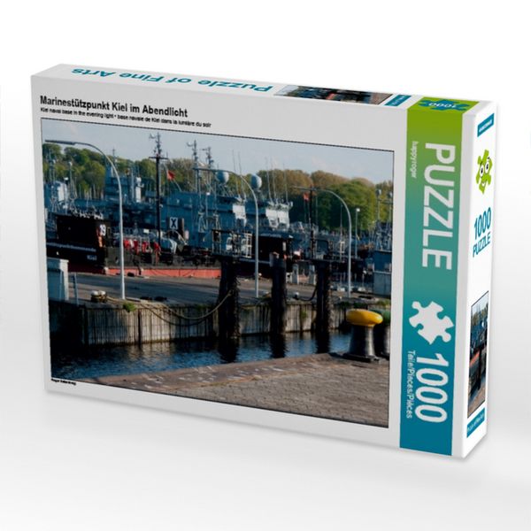 Produktbild: CALVENDO Puzzle Marinest&uuml;tzpunkt Kiel im Abendlicht | 1000 Teile Lege-Gr&ouml;&szlig;e 64x48cm Foto-Puzzle f&uuml;r gl&uuml;ckliche Stunden