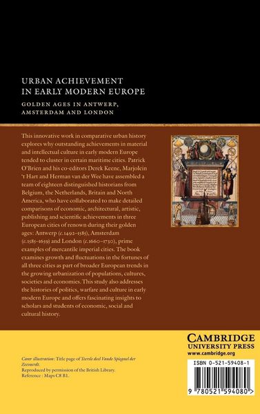 Produktbild: Urban Achievement in Early Modern Europe