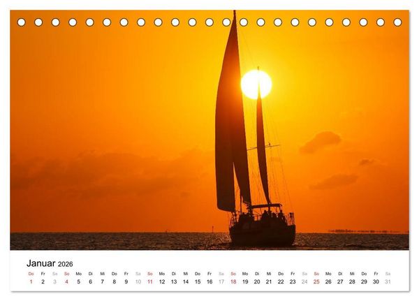 Produktbild: Unter der Sonne Floridas (Tischkalender 2026 DIN A5 quer), CALVENDO Monatskalender