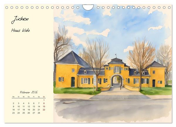 Produktbild: Historische Bauwerke im Rhein-Kreis Neuss (Wandkalender 2026 DIN A4 quer), CALVENDO Monatskalender