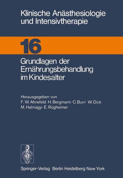 Produktbild: Grundlagen der Ern&auml;hrungsbehandlung im Kindesalter
