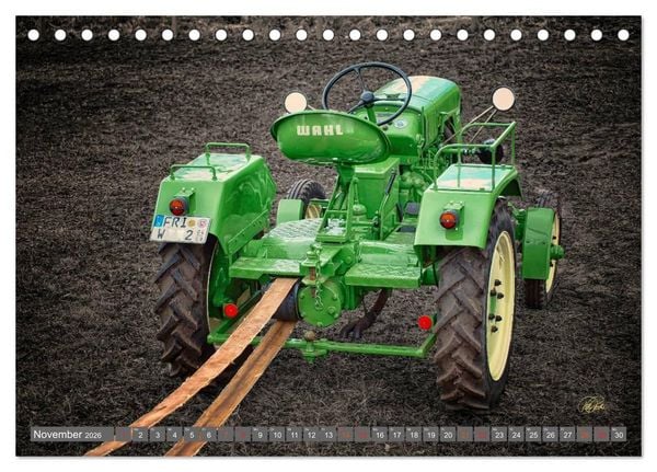 Produktbild: Traktoren - Oldtimer (Tischkalender 2026 DIN A5 quer), CALVENDO Monatskalender