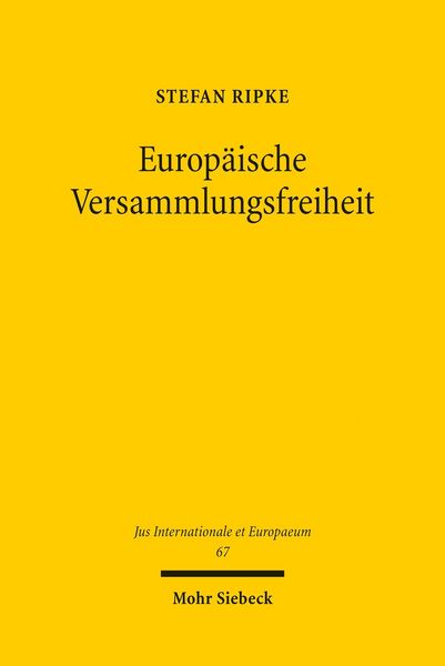 Produktbild: Europ&auml;ische Versammlungsfreiheit