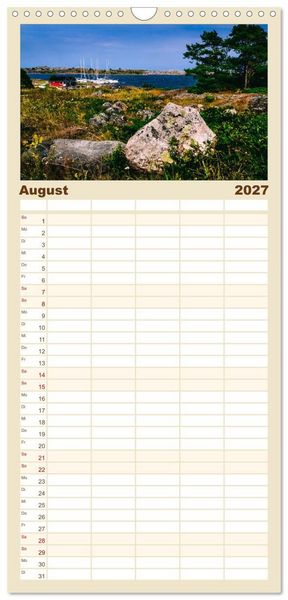 Produktbild: Familienplaner 2027 - Finnlands raue Sch&ouml;nheit mit 5 Spalten (Wandkalender, 21 x 45 cm) CALVENDO