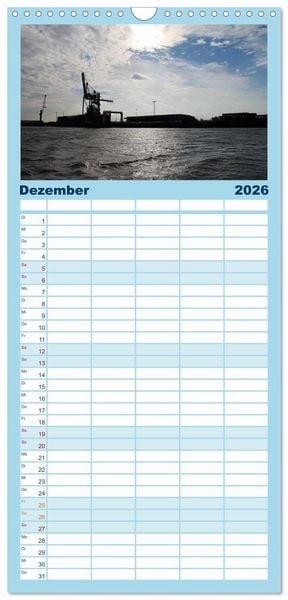 Produktbild: Familienplaner 2026 - Nordseefeeling - Cuxhaven mit 5 Spalten (Wandkalender, 21 x 45 cm) CALVENDO