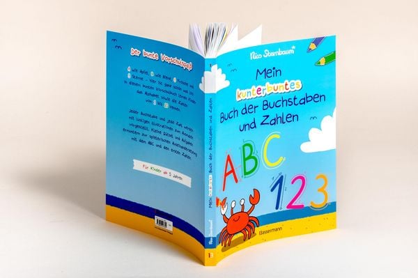 Produktbild: Mein kunterbuntes Buch der Buchstaben und Zahlen. Spielerisch das Alphabet und die Zahlen von 1 bis 20 lernen. F&uuml;r Vorschulkinder ab 5 Jahren
